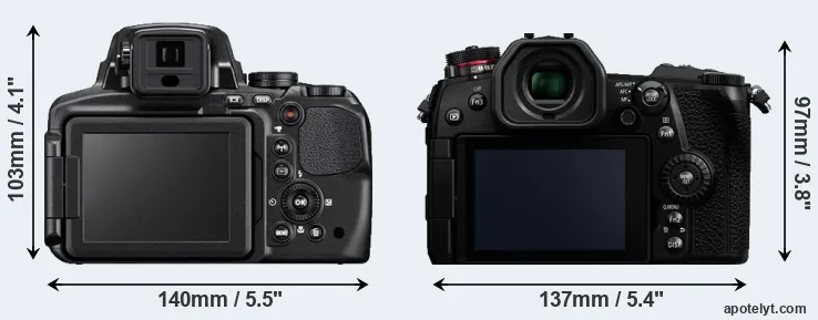 Comparison P900 or G9 rear