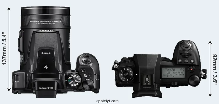 Compare P900 versus G9 top