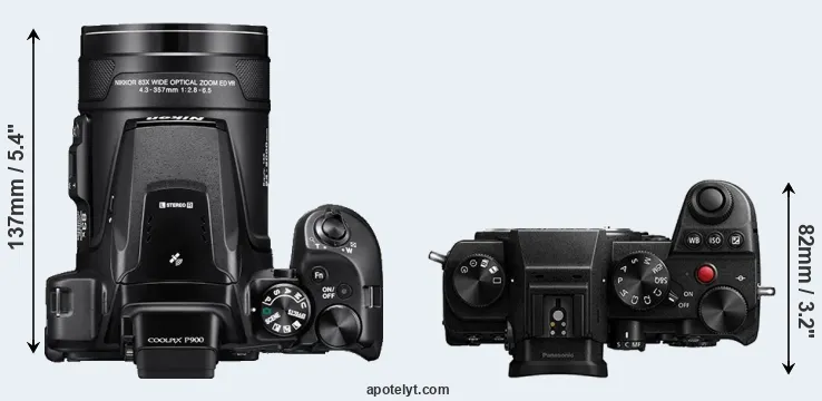 Compare P900 versus S5 top