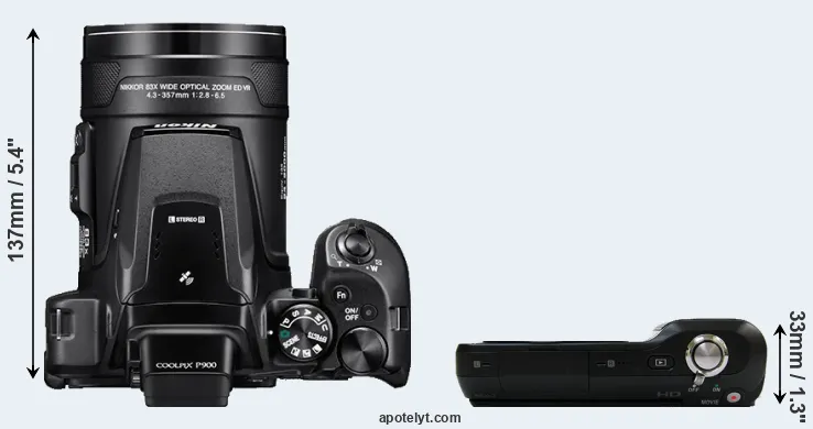 Compare P900 versus NEX-3 top