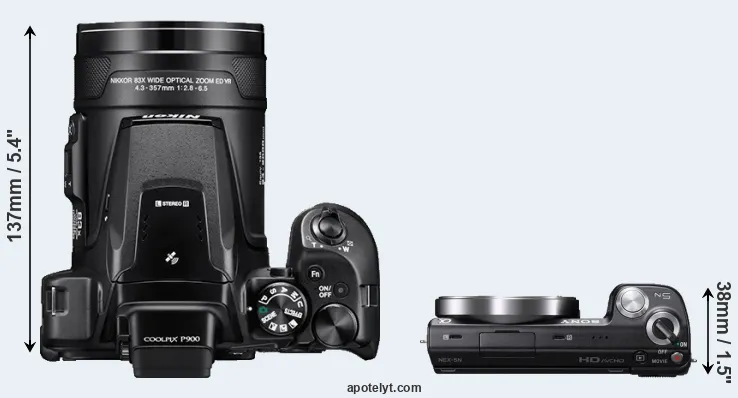 Compare P900 versus NEX-5N top