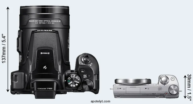 Compare P900 versus NEX-5T top
