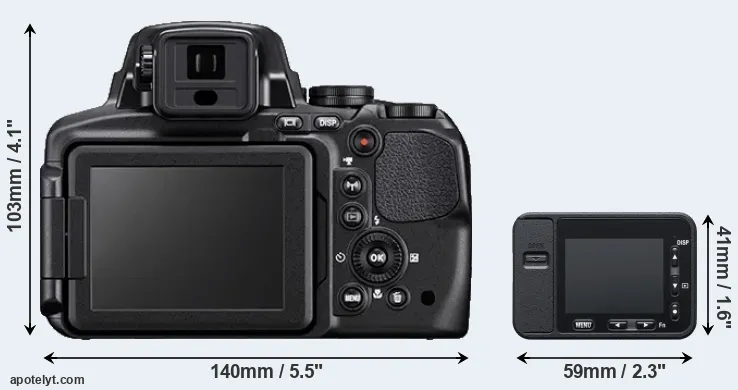 Comparison P900 or RX0 rear