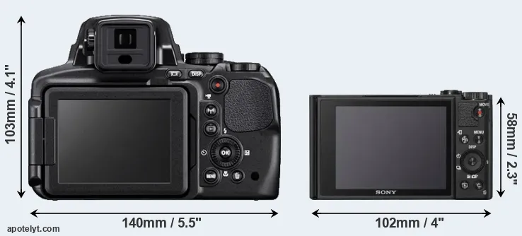 Comparison P900 or WX800 rear