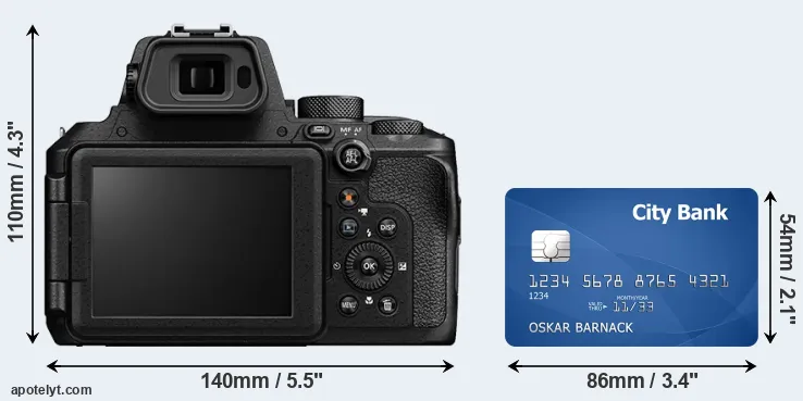 P950 and credit card rear side