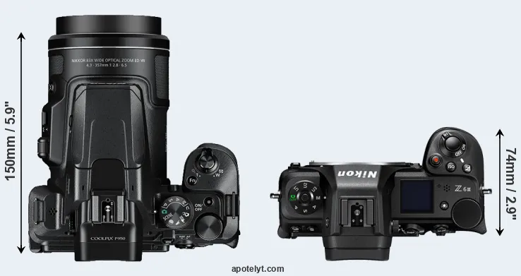 Compare P950 versus Z6 III top