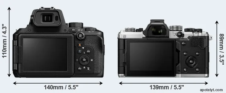 Comparison P950 or OM-3 rear