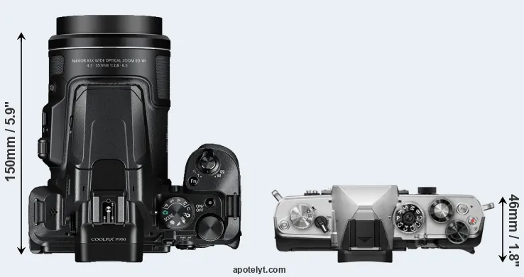 Compare P950 versus OM-3 top