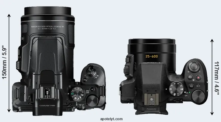 Compare P950 versus FZ300 top