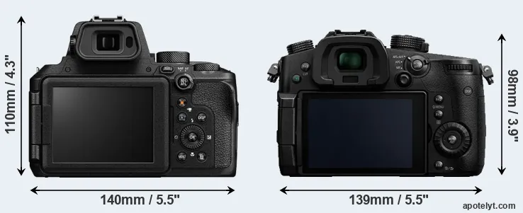Comparison P950 or GH5 rear