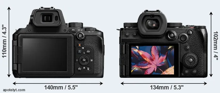Comparison P950 or S5 II rear