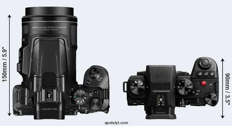Compare P950 versus S5 II top