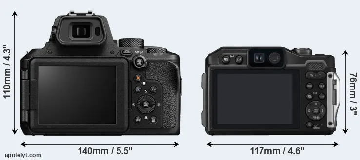 Comparison P950 or TS7 rear