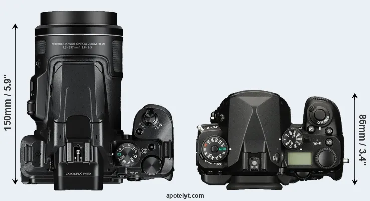 Compare P950 versus K-1 top