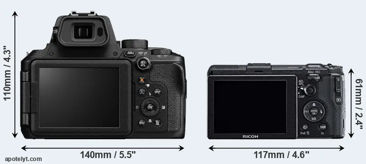 Comparison P950 or GR rear