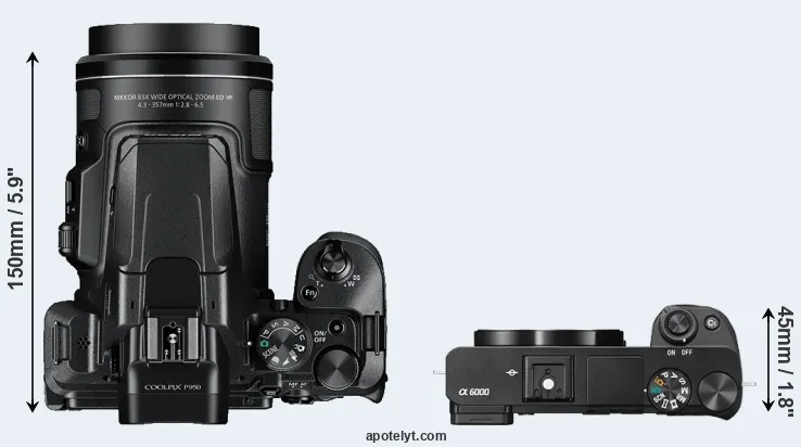 Compare P950 versus A6000 top