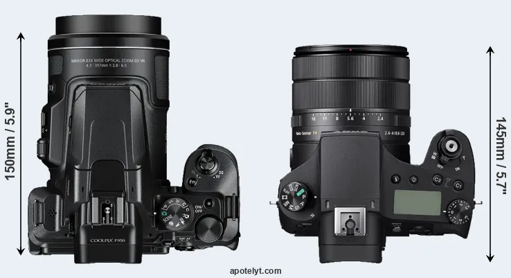 Compare P950 versus RX10 IV top
