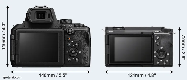 Comparison P950 or ZV-E1 rear