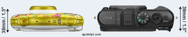Compare W150 versus E-PL10 top