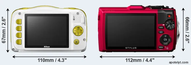 Comparison W150 or TG-4 rear