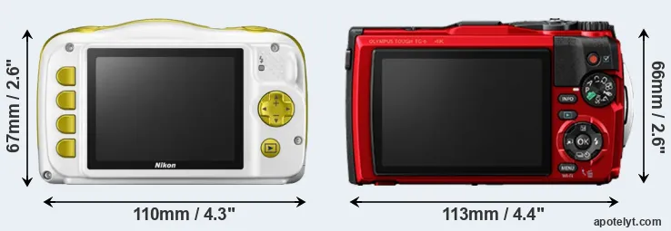 Comparison W150 or TG-6 rear