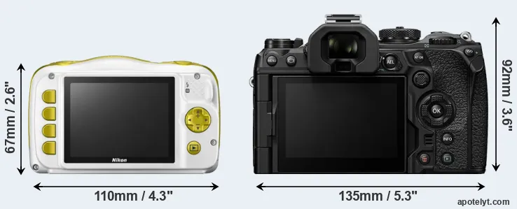 Comparison W150 or OM-1 rear