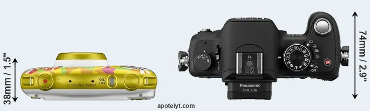 Compare W150 versus G10 top