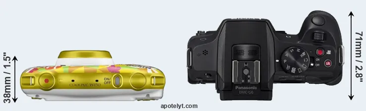 Compare W150 versus G6 top