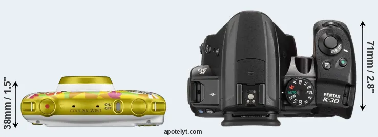 Compare W150 versus K-30 top