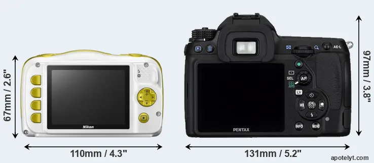 Comparison W150 or K-5 rear