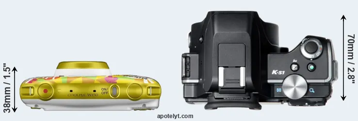 Compare W150 versus K-S1 top