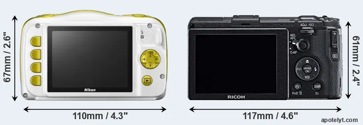 Comparison W150 or GR rear