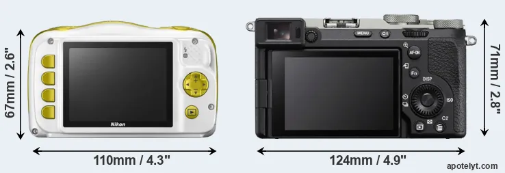 Comparison W150 or A7C R rear