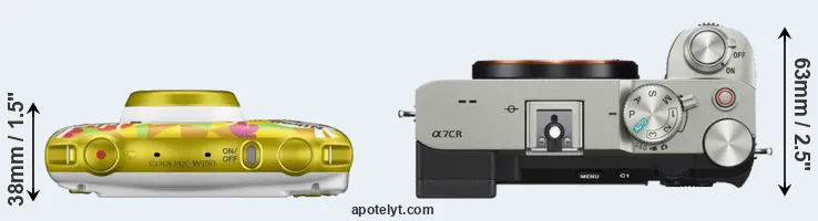 Compare W150 versus A7C R top