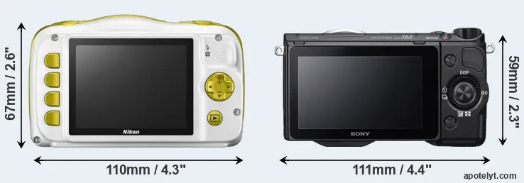 Comparison W150 or NEX-5R rear