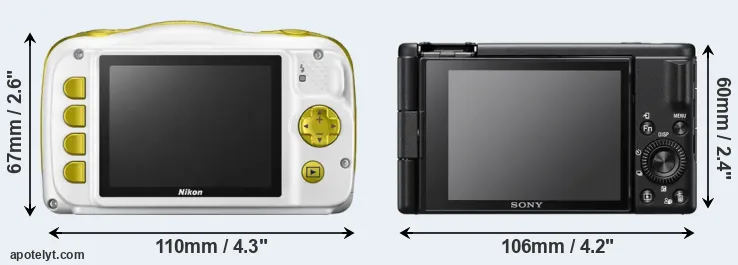 Comparison W150 or ZV-1F rear