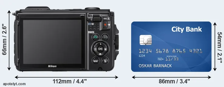 W300 and credit card rear side