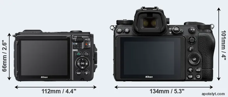 Comparison W300 or Z7 II rear