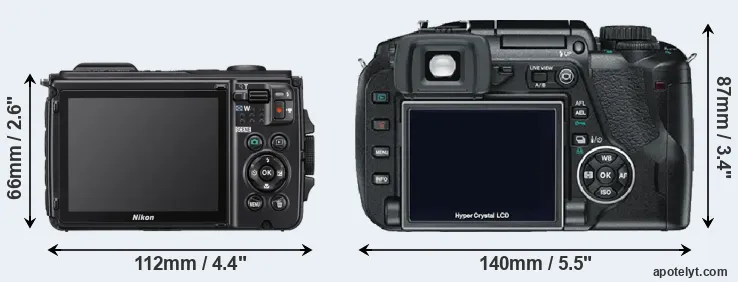 Comparison W300 or E-330 rear