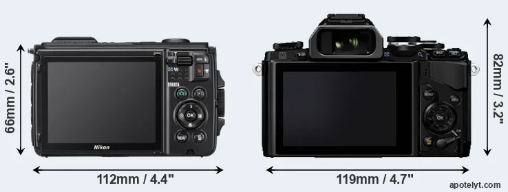 Comparison W300 or E-M10 rear
