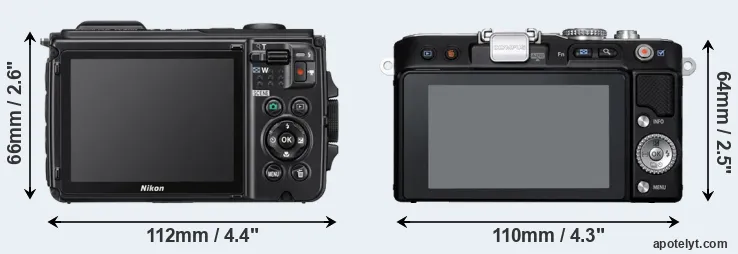 Comparison W300 or E-PL3 rear