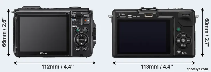 Comparison W300 or GF2 rear