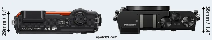 Compare W300 versus GM5 top