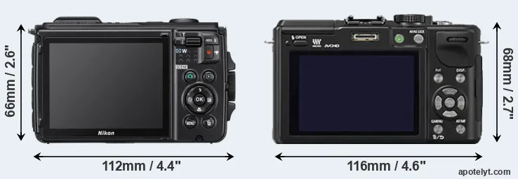 Comparison W300 or GX1 rear