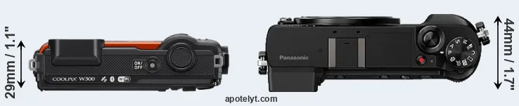 Compare W300 versus GX80 top