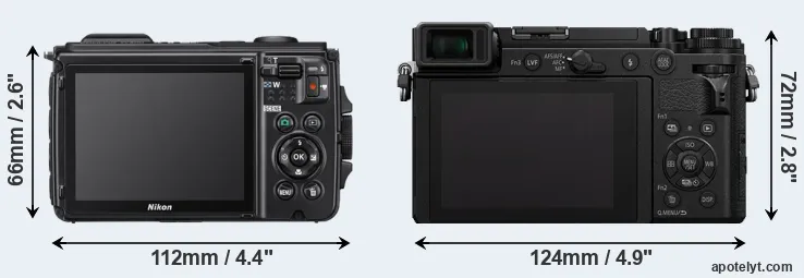 Comparison W300 or GX9 rear