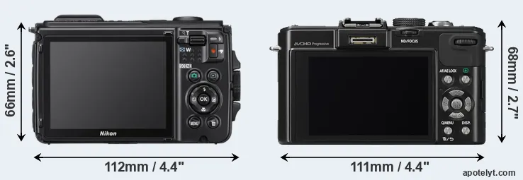 Comparison W300 or LX7 rear