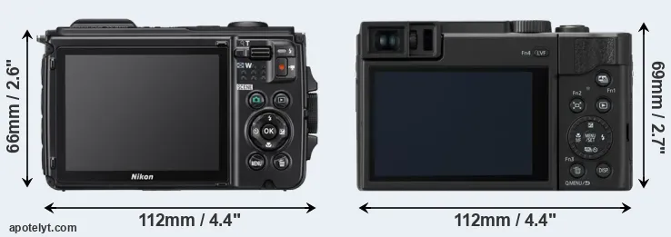 Comparison W300 or ZS80 rear