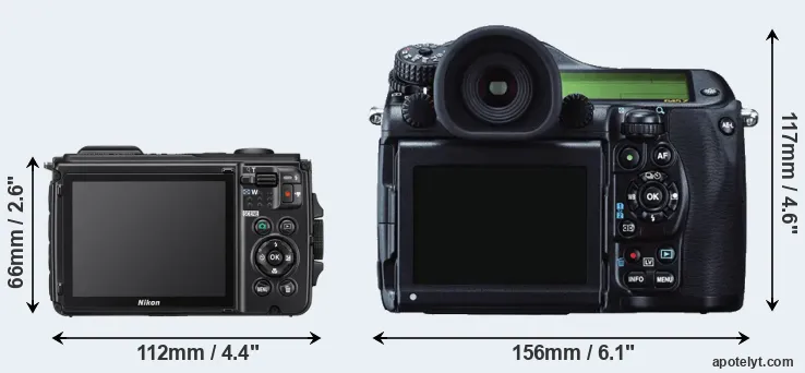 Comparison W300 or 645Z rear