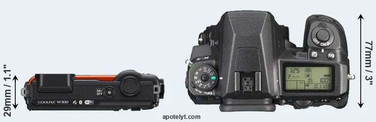 Compare W300 versus K-3 top